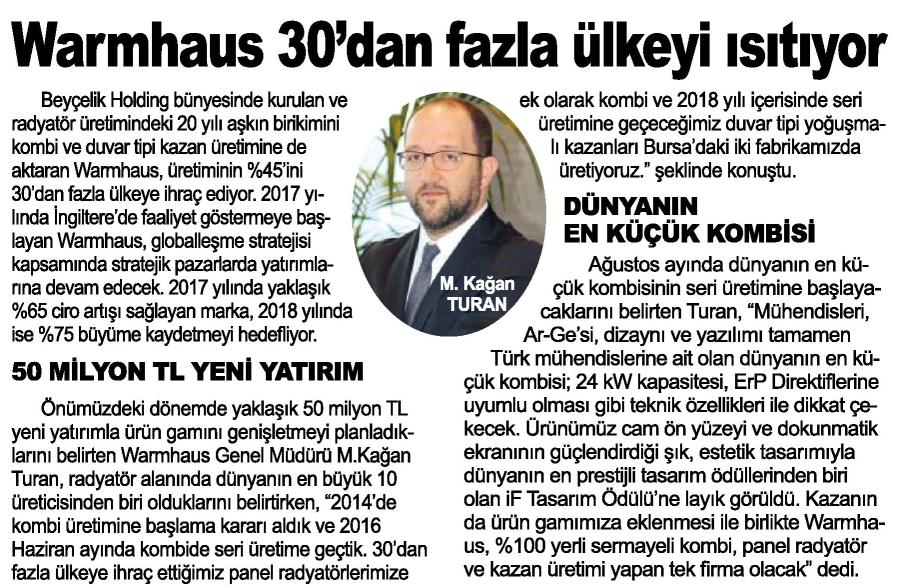 Warmhaus 30'dan Fazla Ülkeyi Isıtıyor