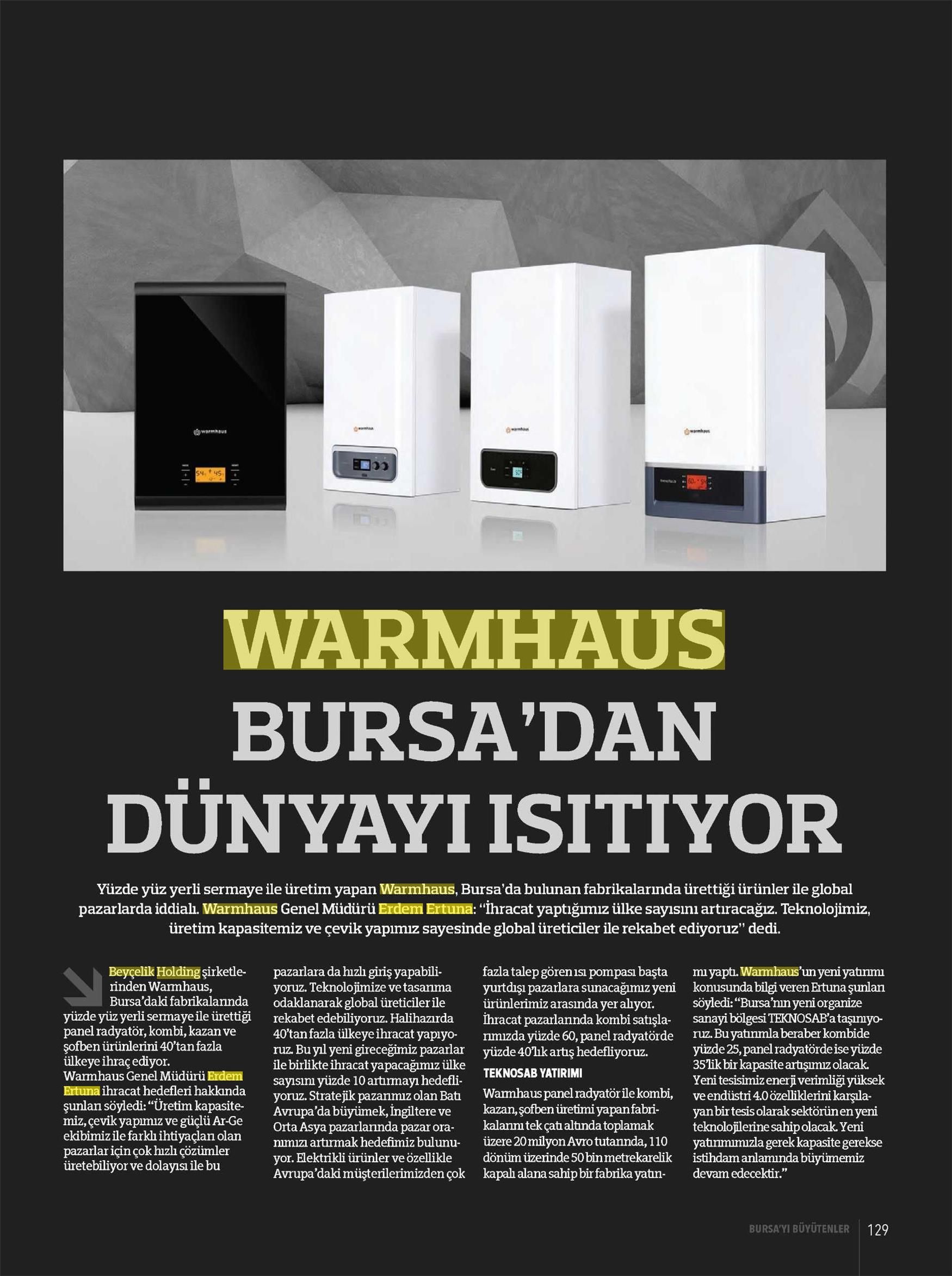 Warmhaus Bursa'dan Dünyayı Isıtıyor