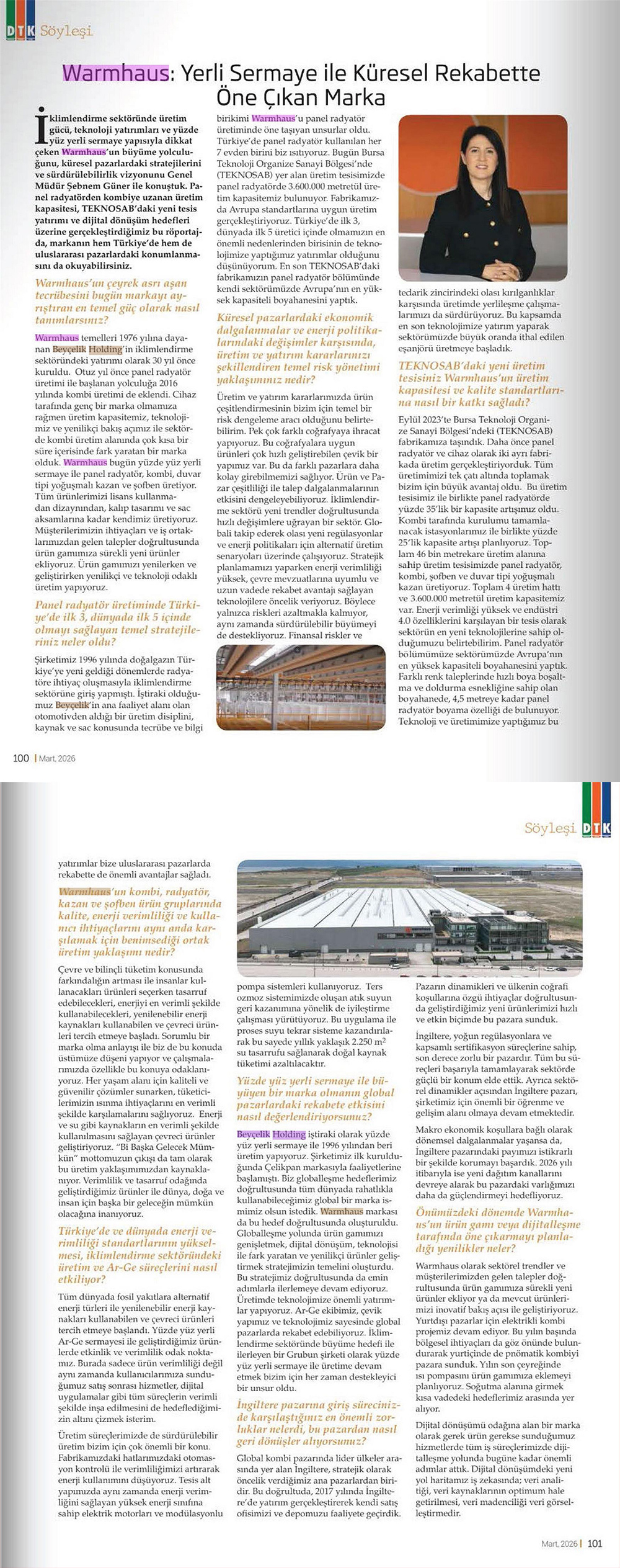 WARMHAUS: YERLİ SERMAYE İLE KÜRESEL REKABETTE ÖNE ÇIKAN MARKA