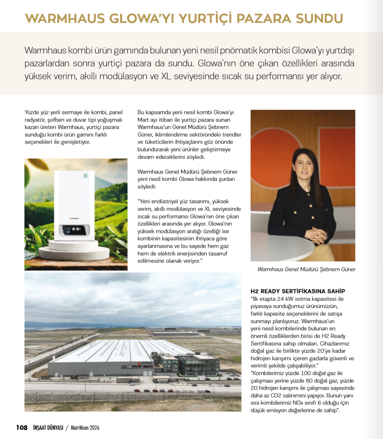 WARMHAUS GLOWA'YI YURT İÇİ PAZARA SUNDU