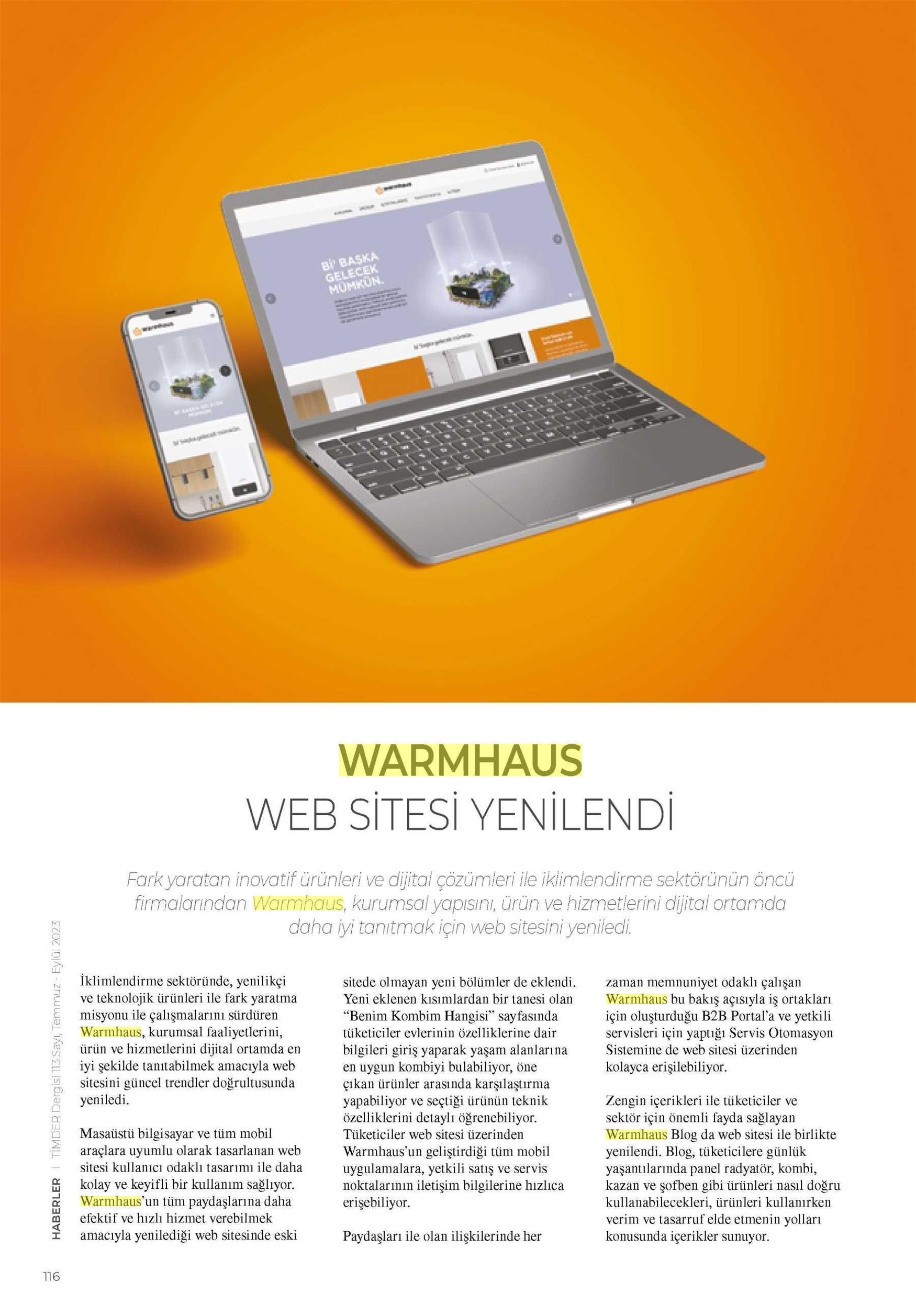 Warmhaus Web Sitesi Yenilendi